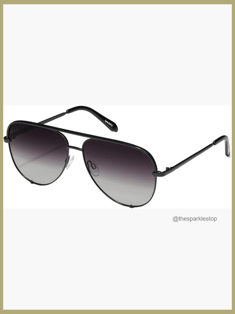 Metal Frame Polarized Aviator Sunglasses, Oversized Uv Protection